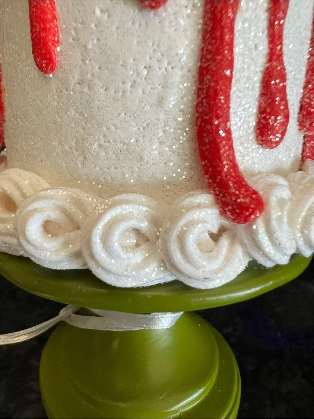 Halloween EYEBALL/BLOOD DRIP Faux Cake Decor, Very Realistic, 7 1/2 In, CUTE!!